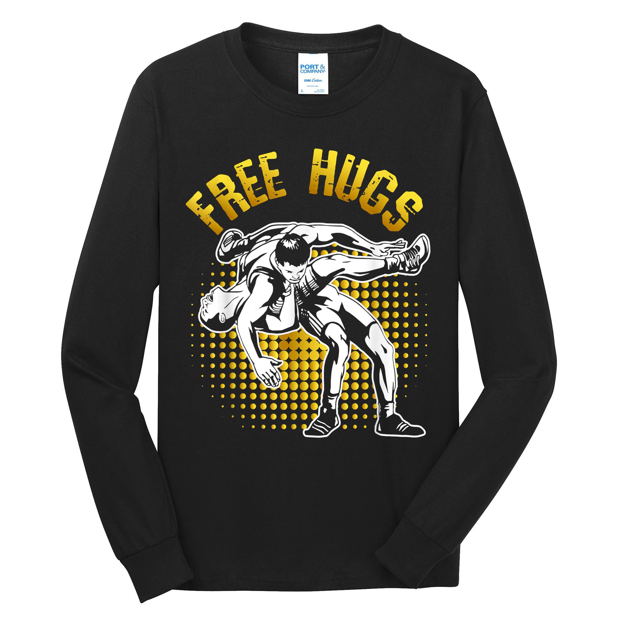 Funny Wrestling Free Hugs Tall Long Sleeve T-Shirt