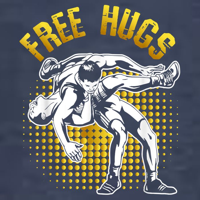 Funny Wrestling Free Hugs Vector Backpack