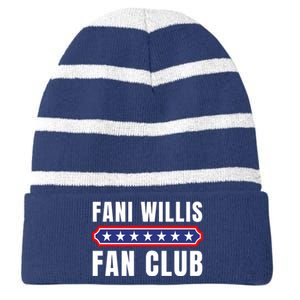 Fani Willis Fan Club Striped Beanie with Solid Band