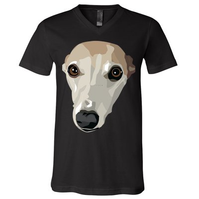 Fawn Whippet V-Neck T-Shirt