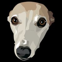 Fawn Whippet Drawstring Bag
