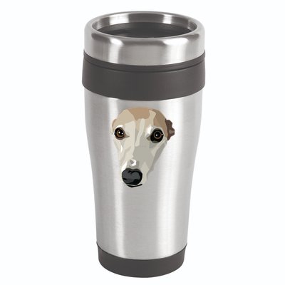 Fawn Whippet 16oz Travel Tumbler