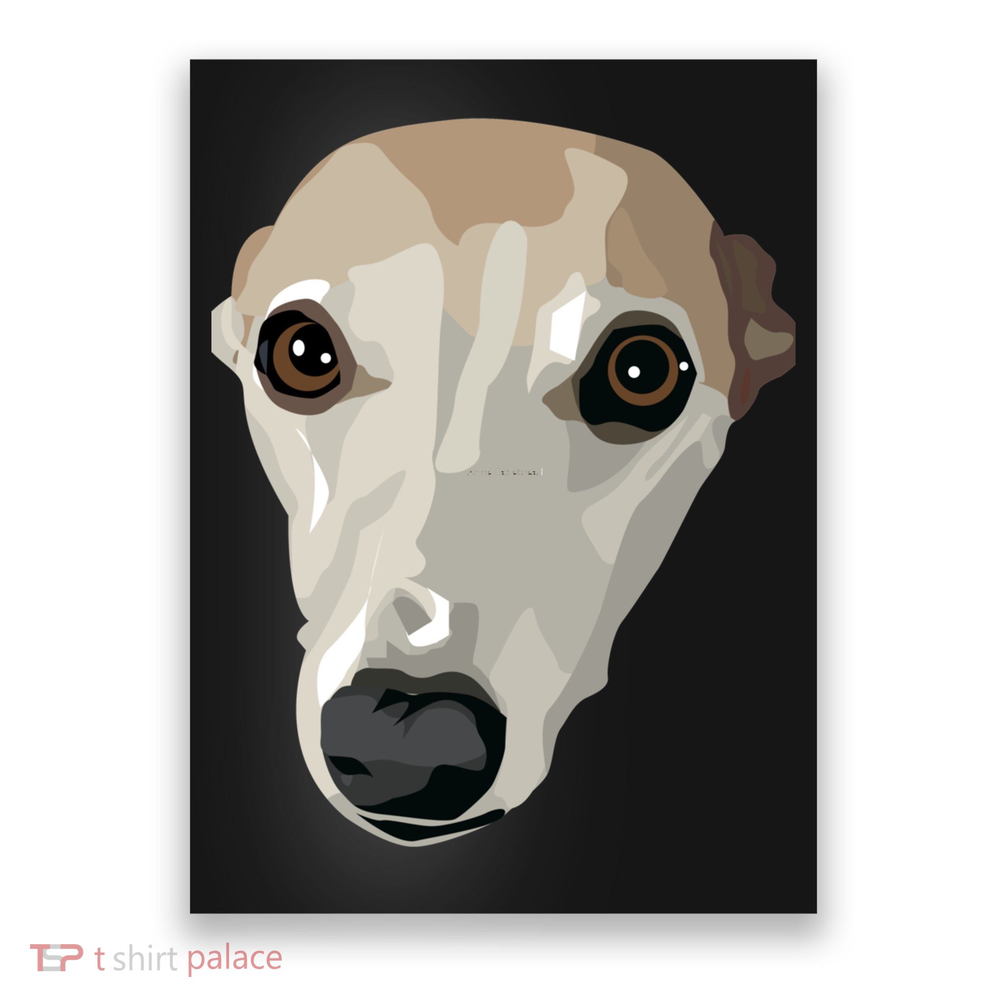 Fawn Whippet Poster