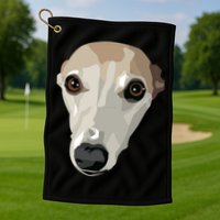 Fawn Whippet Golf Towel