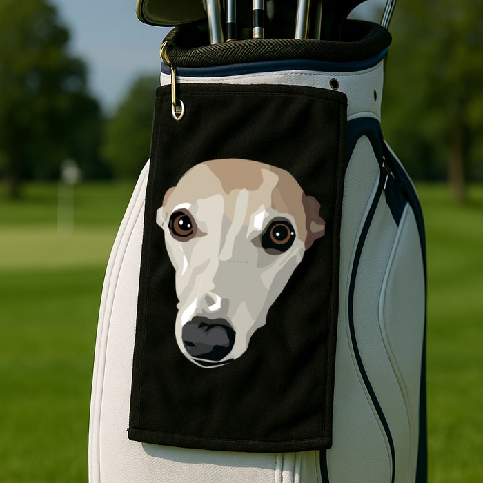 Fawn Whippet Golf Towel