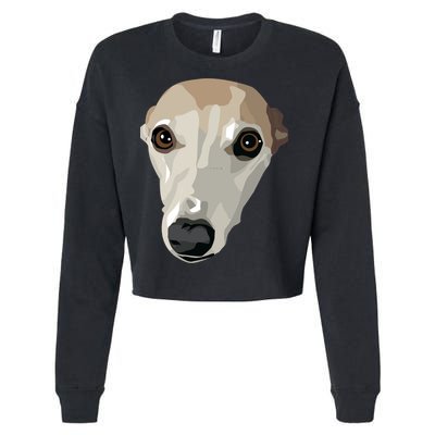Fawn Whippet Cropped Pullover Crew
