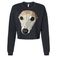 Fawn Whippet Cropped Pullover Crew