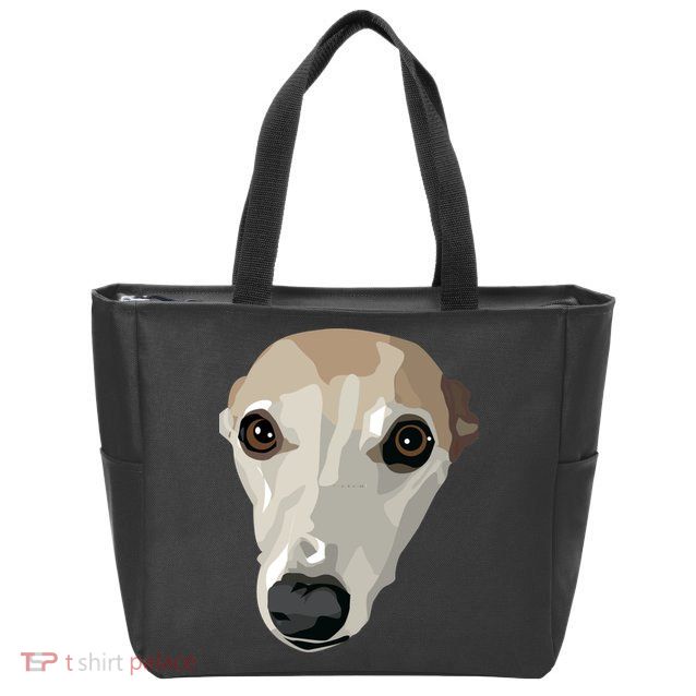Fawn Whippet Zip Tote Bag