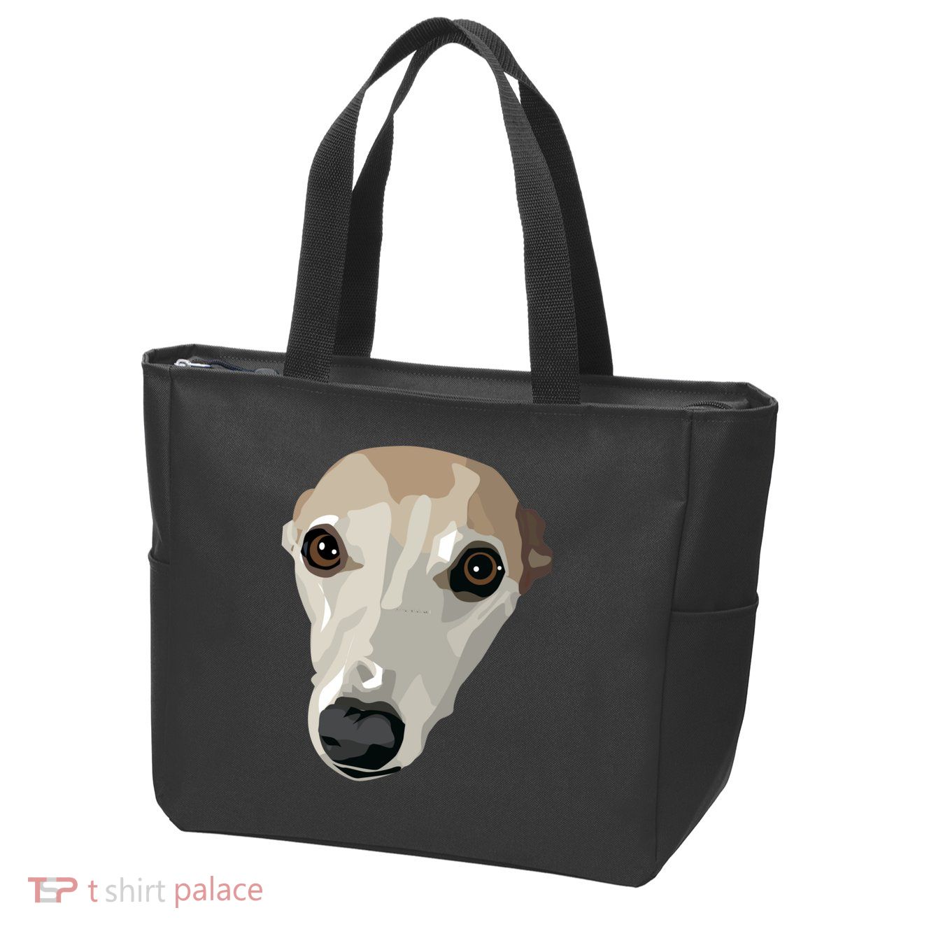 Fawn Whippet Zip Tote Bag
