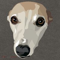 Fawn Whippet Cotton Canvas Backpack