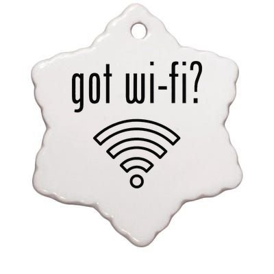 Funny Wifi For Internet Wifi Fan Got Wifi Ceramic Star Ornament