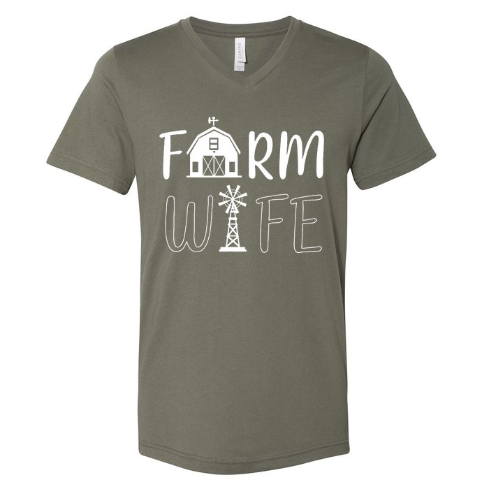 Farm Wife V-Neck T-Shirt