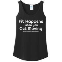 Fitness Workout Fit Happens When You Get Moving Ladies Essential Tank