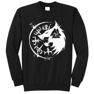 Fenrir Wolf Fenris Wolf Viking Vegvisir Valknut Sweatshirt