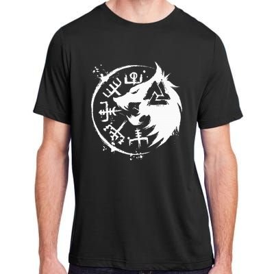 Fenrir Wolf Fenris Wolf Viking Vegvisir Valknut Adult ChromaSoft Performance T-Shirt