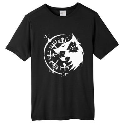 Fenrir Wolf Fenris Wolf Viking Vegvisir Valknut Tall Fusion ChromaSoft Performance T-Shirt