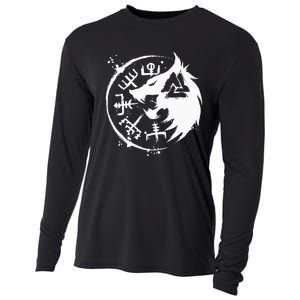 Fenrir Wolf Fenris Wolf Viking Vegvisir Valknut Cooling Performance Long Sleeve Crew