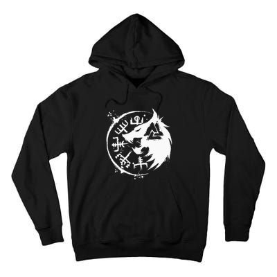 Fenrir Wolf Fenris Wolf Viking Vegvisir Valknut Tall Hoodie