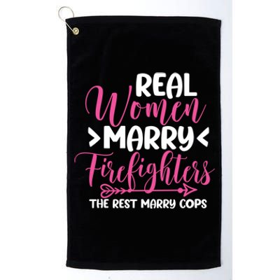 Firefighter Wife Fiancee Fire Wedding Gift Platinum Collection Golf Towel