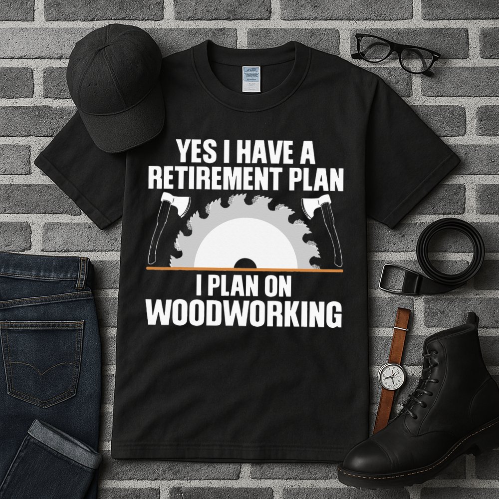 Funny Woodworking For Wo Retirement Carpenter Retired Tall T-Shirt