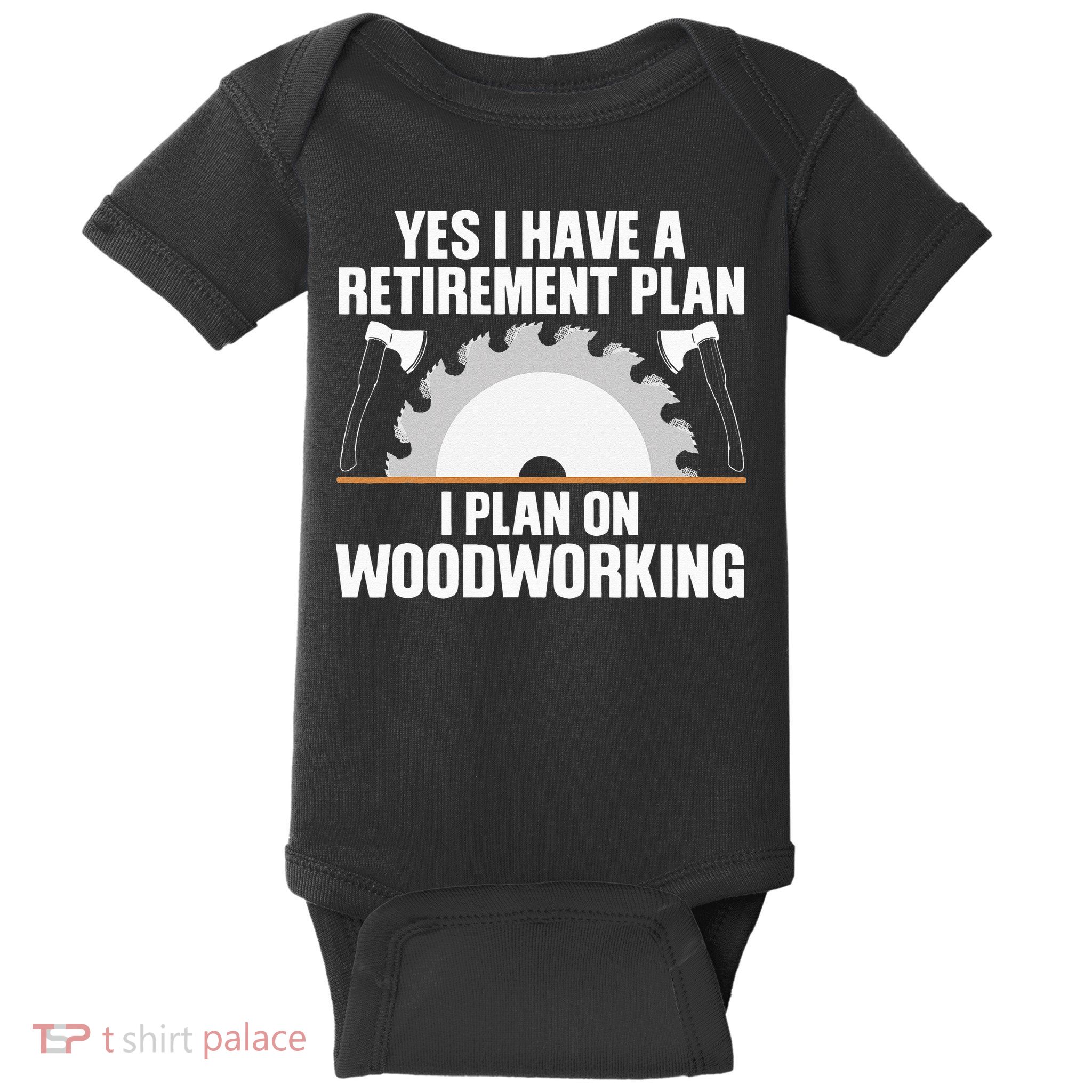 Funny Woodworking For Wo Retirement Carpenter Retired Baby Bodysuit