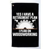 Funny Woodworking For Wo Retirement Carpenter Retired Golf Towel