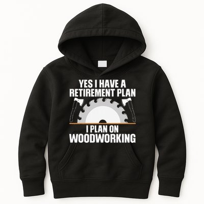 Funny Woodworking For Wo Retirement Carpenter Retired Kids Hoodie