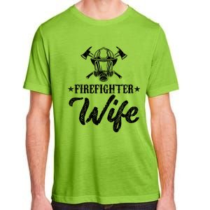 Firefighter Wife Funny Fire Fire Truck Graphic Cool Gift Adult ChromaSoft Performance T-Shirt