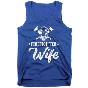 Firefighter Wife Funny Fire Fire Truck Graphic Cool Gift Tank Top