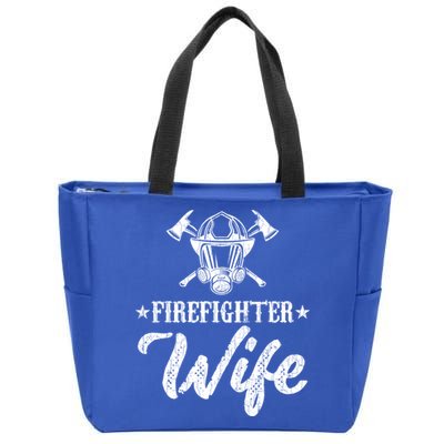 Firefighter Wife Funny Fire Fire Truck Graphic Cool Gift Zip Tote Bag