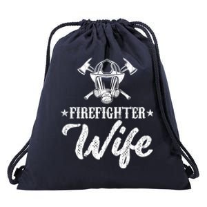 Firefighter Wife Funny Fire Fire Truck Graphic Cool Gift Drawstring Bag