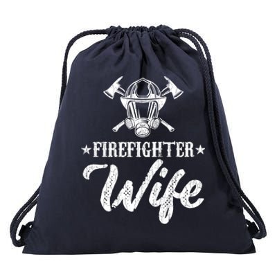 Firefighter Wife Funny Fire Fire Truck Graphic Cool Gift Drawstring Bag