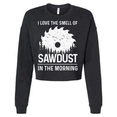 Funny Woodworking For Wo Woodworker Carpenter Carving Cropped Pullover Crew