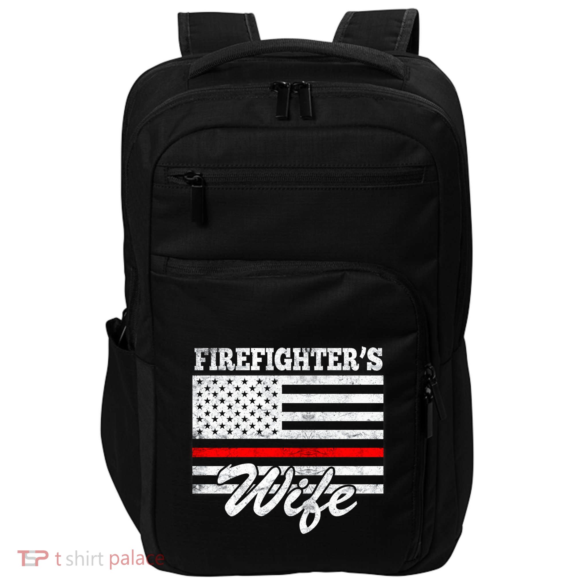 Firefighter's Wife Gift Impact Tech Backpack