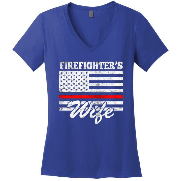 Firefighter's Wife Gift Women's V-Neck T-Shirt