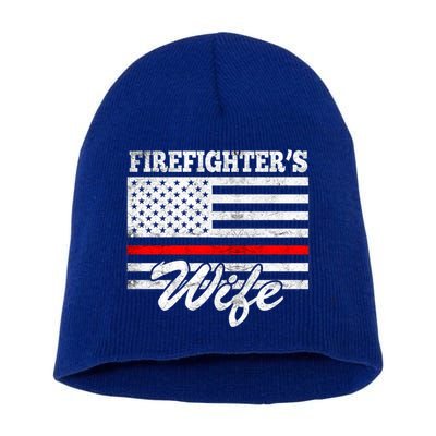 Firefighter's Wife Gift Short Acrylic Beanie