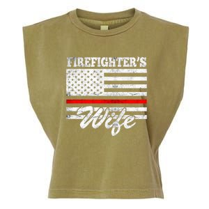 Firefighter's Wife Gift Garment-Dyed Women's Muscle Tee