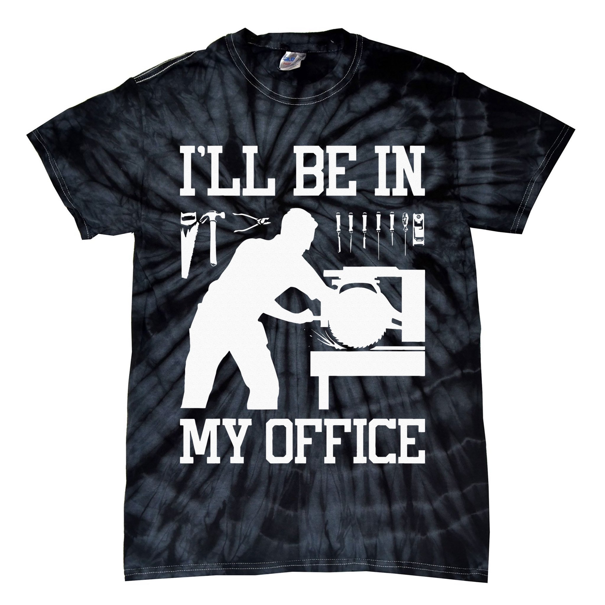 Funny Woodworking Gift For Wo Carpentry Woodworker Tie-Dye T-Shirt