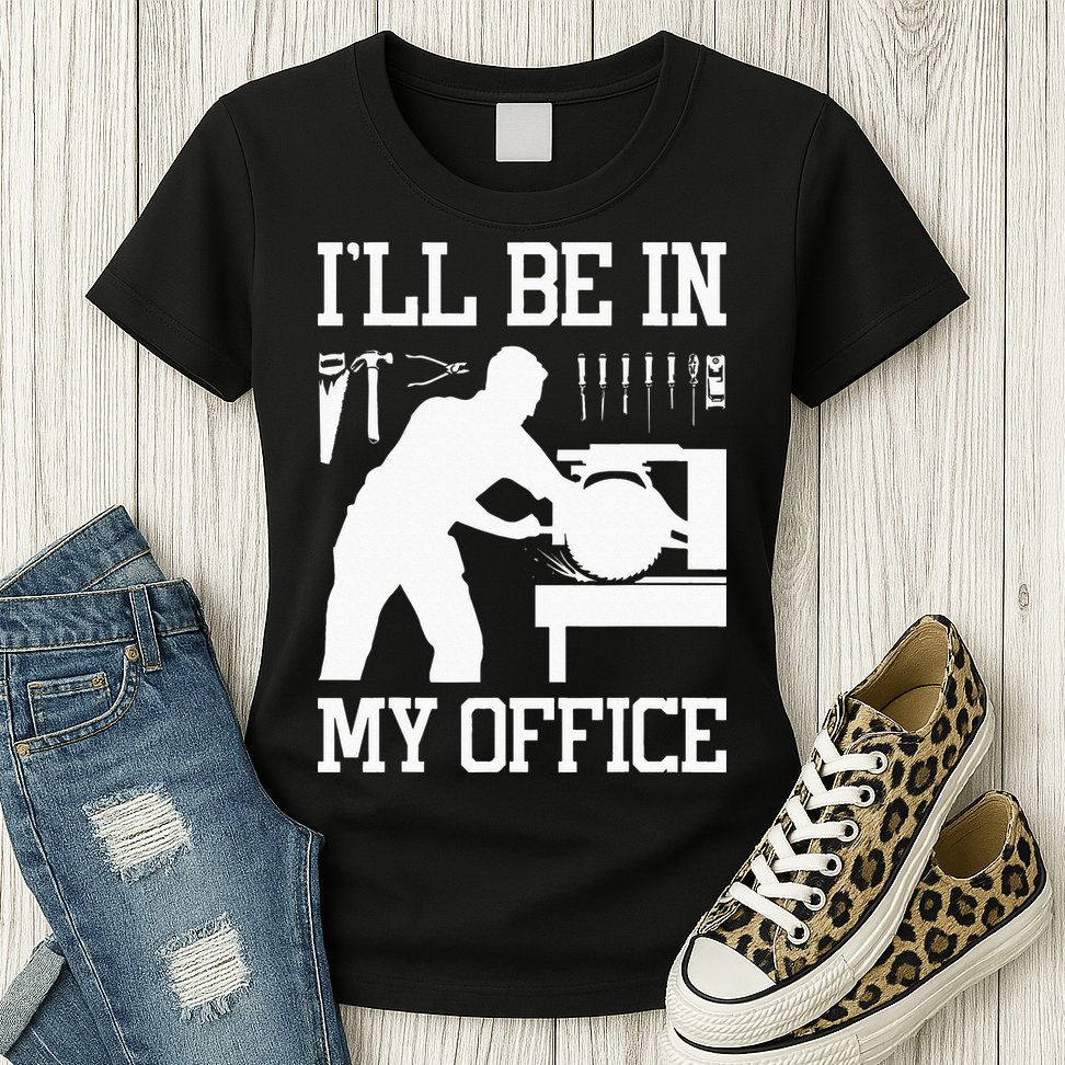 Funny Woodworking Gift For Wo Carpentry Woodworker Womens T-Shirt