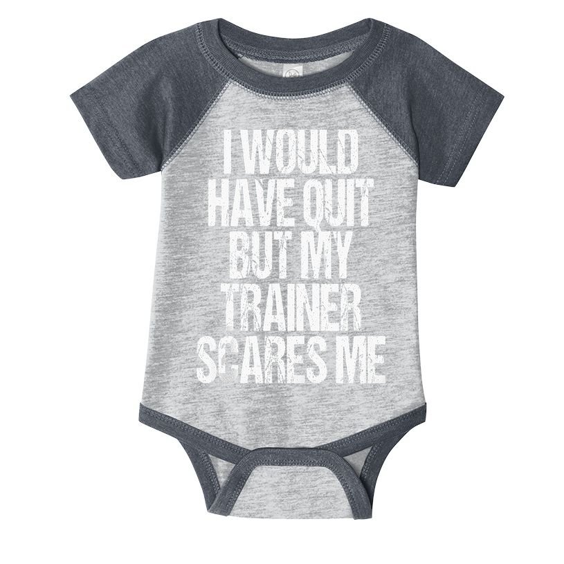 Funny Workout Gym Lifting Trainer Gift Fitness Outfit Infant Baby Jersey Bodysuit