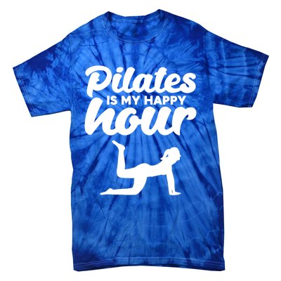 Fitness Workout Gym Yoga Pilates Is My Happy Hour Gift Tie-Dye T-Shirt