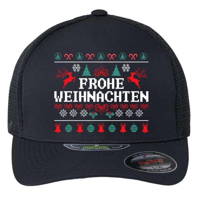 Frohe Weihnachten German Merry Christmas Holidays Germany Flexfit Unipanel Trucker Cap