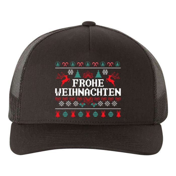 Frohe Weihnachten German Merry Christmas Holidays Germany Yupoong Adult 5-Panel Trucker Hat