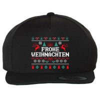 Frohe Weihnachten German Merry Christmas Holidays Germany Wool Snapback Cap