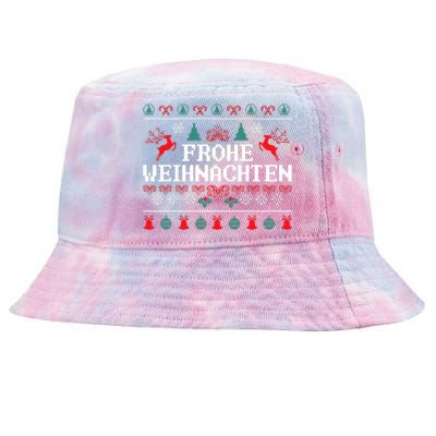 Frohe Weihnachten German Merry Christmas Holidays Germany Tie-Dyed Bucket Hat