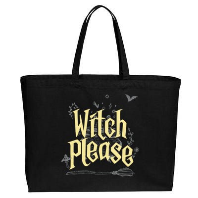 Funny Witchy Gift Witch Please Gift Cotton Canvas Jumbo Tote