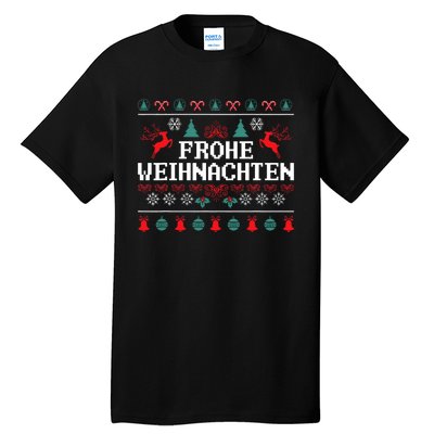 Frohe Weihnachten German Merry Christmas Holidays Germany Tall T-Shirt