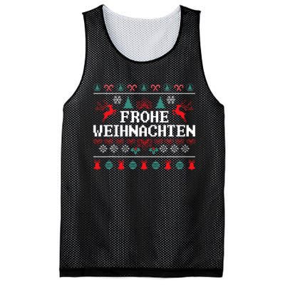 Frohe Weihnachten German Merry Christmas Holidays Germany Mesh Reversible Basketball Jersey Tank