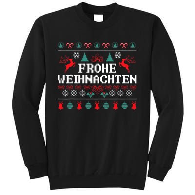 Frohe Weihnachten German Merry Christmas Holidays Germany Tall Sweatshirt