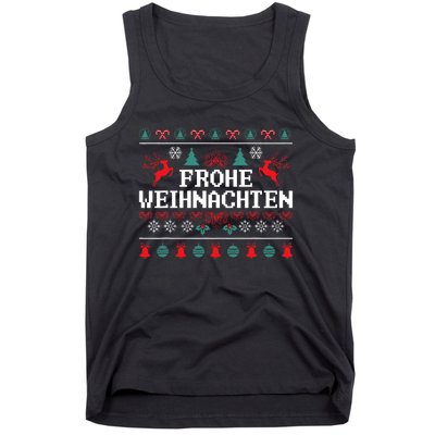 Frohe Weihnachten German Merry Christmas Holidays Germany Tank Top